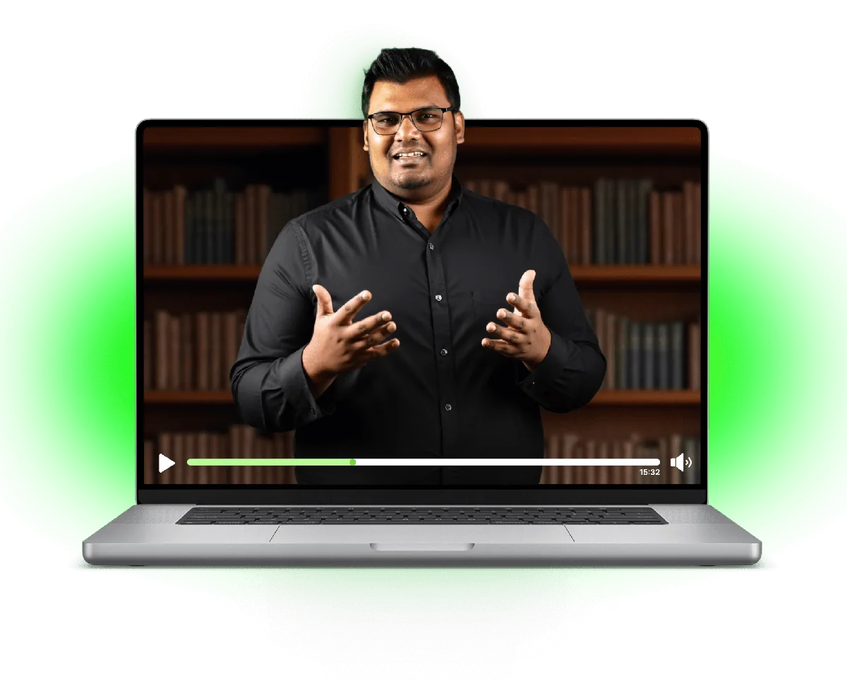 Hafiz coaching live on a video call