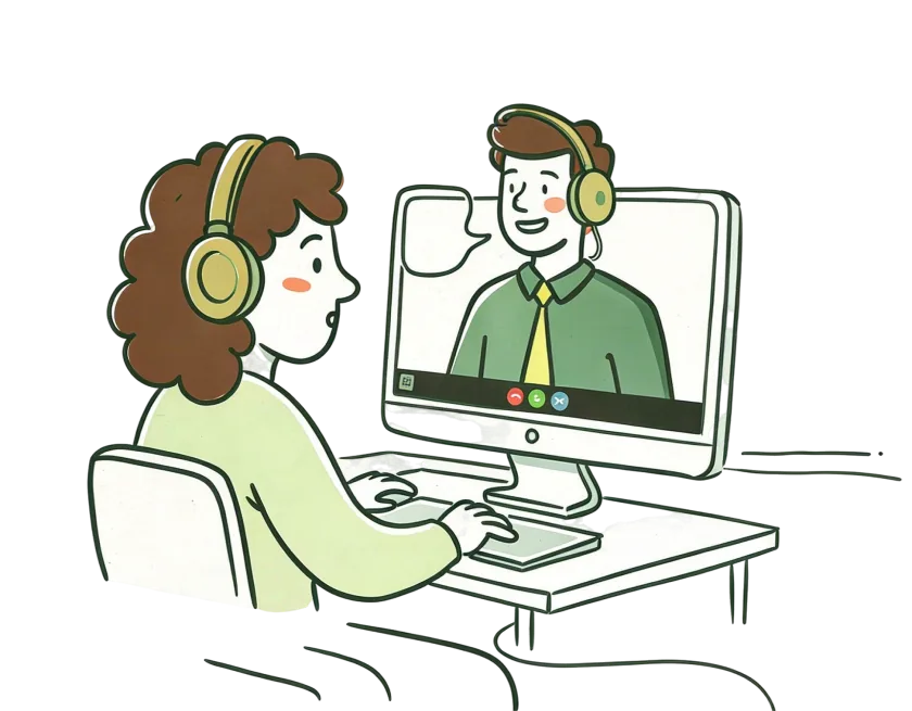 1-on-1 Mentoring illustration