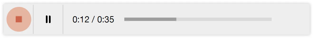 Progress bar at 0:12 / 0:35