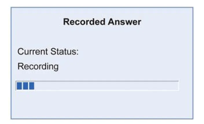 Recorded Answer status: Recording